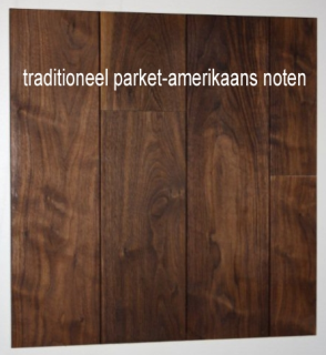 Traditioneel parket amerikaans noten